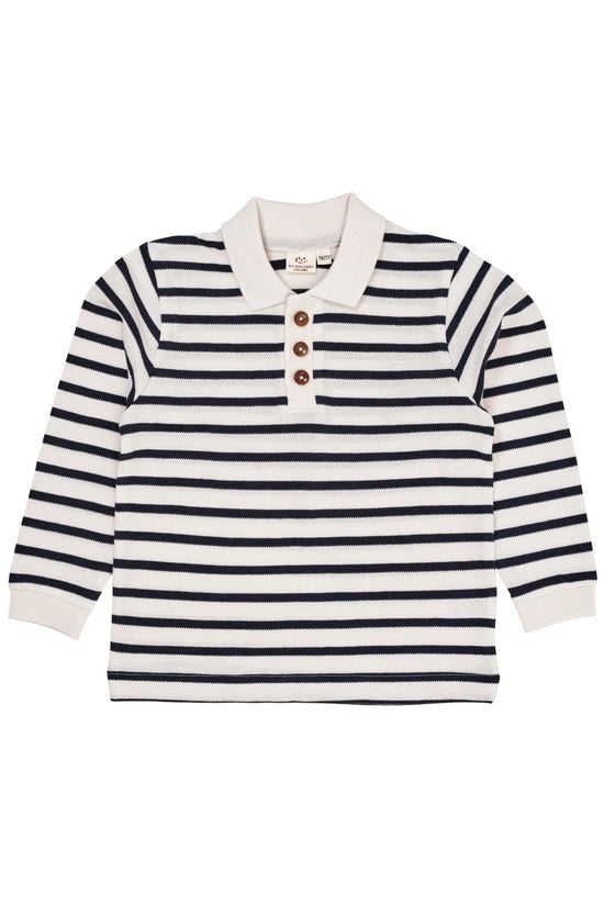 Bolur | Striped Pique Polo