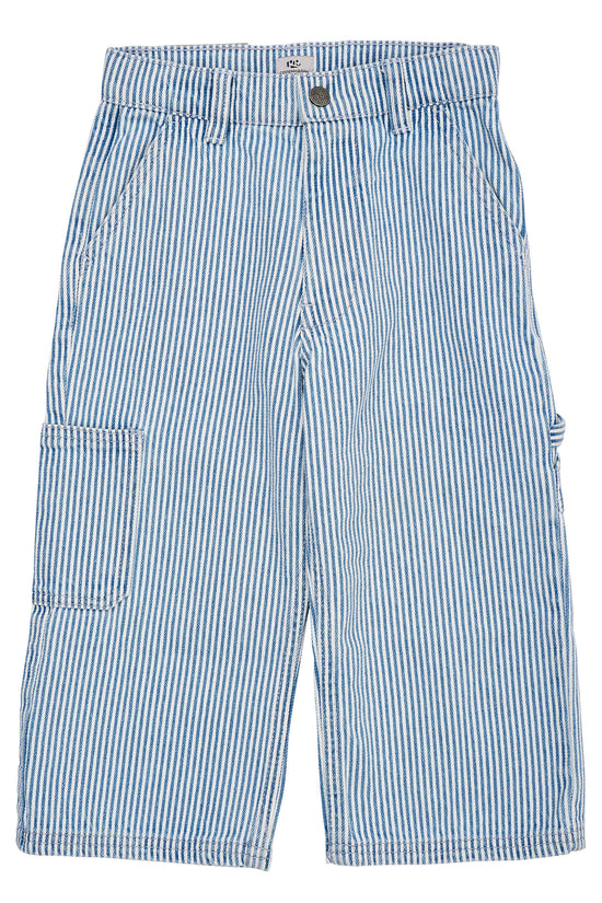 Buxur | Stripe Twill Cardo Denim Blue Stripe