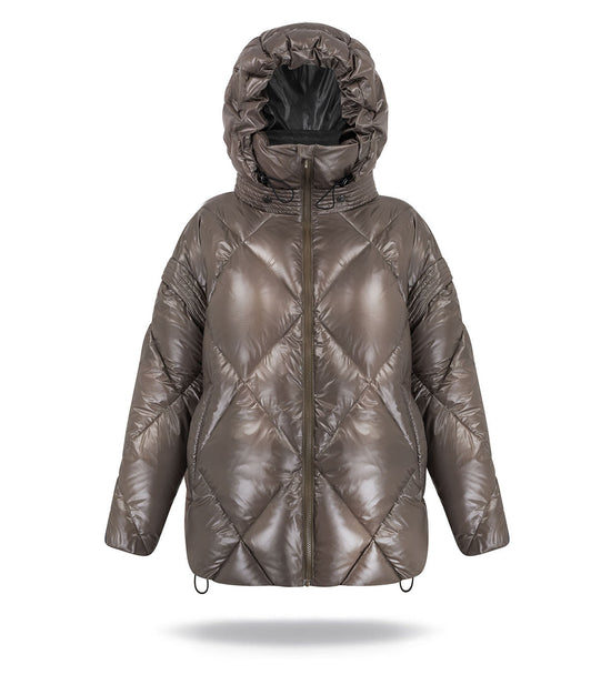Dúnúlpa&Vesti Mama |  Marron Glace 2 in 1