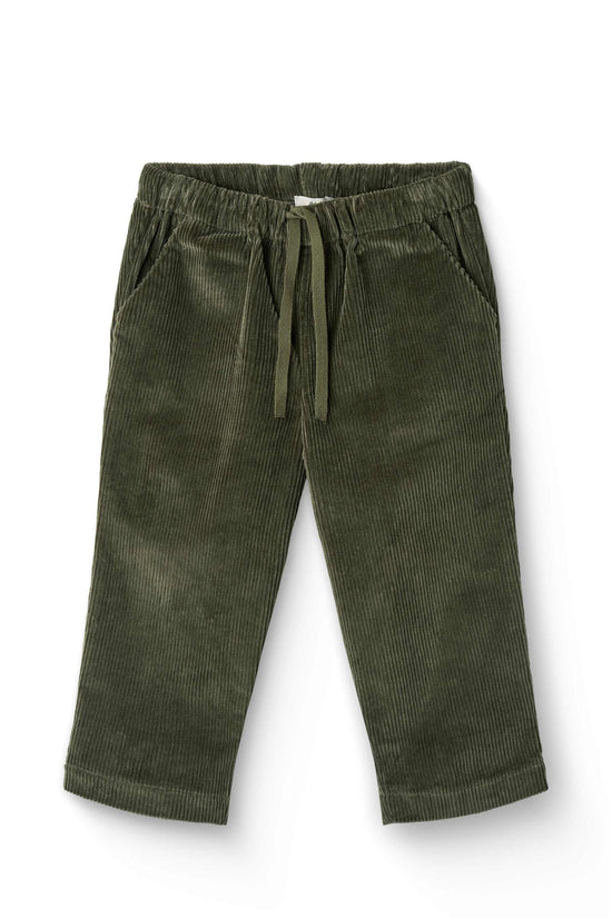 Flauelisbuxur | Corduroy DK Green