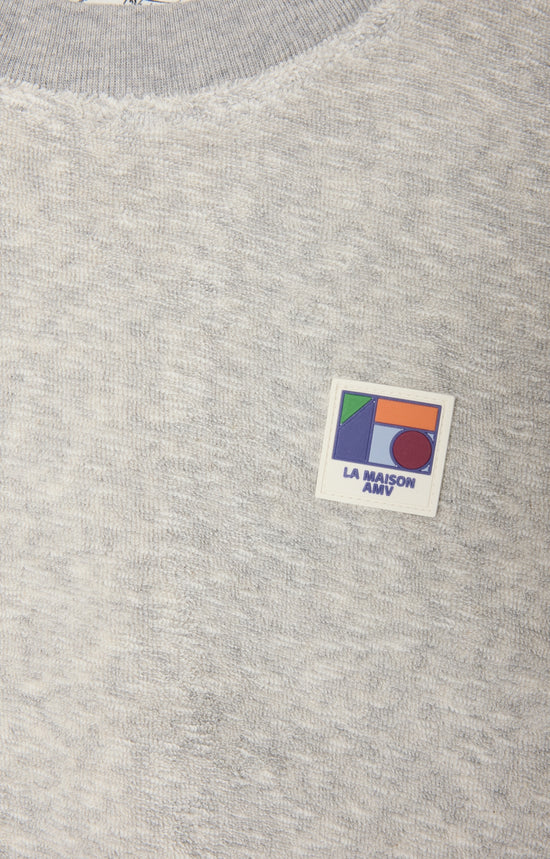 Stuttermabolur | Dytown Heather Grey