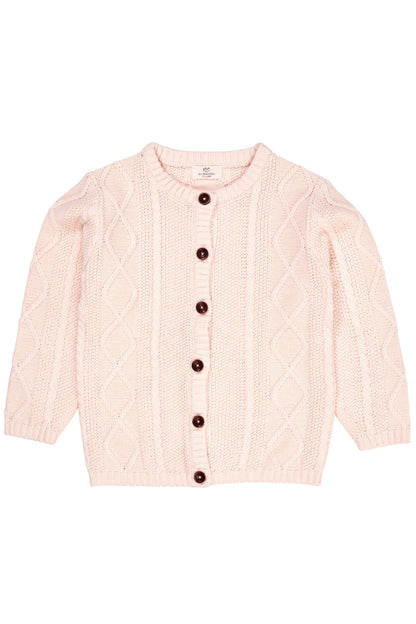 Prjónuð Peysa | Knitted Cardigan Soft Pink