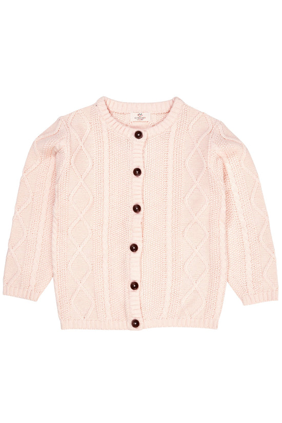 Prjónuð Peysa | Knitted Cardigan Soft Pink
