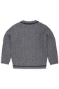 Ullarpeysa | Lambswool Grandad DK Grey&Navy