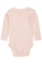 Samfella | Pointelle Heart Lapneck Body LS Dusty Rose