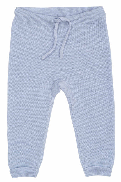 Ullarleggings | Merino Baby Garter Stitch Dusty Blue