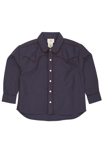 Skyrta | Checkered Cowboy Brown&Blue