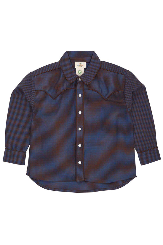 Skyrta | Checkered Cowboy Brown&Blue